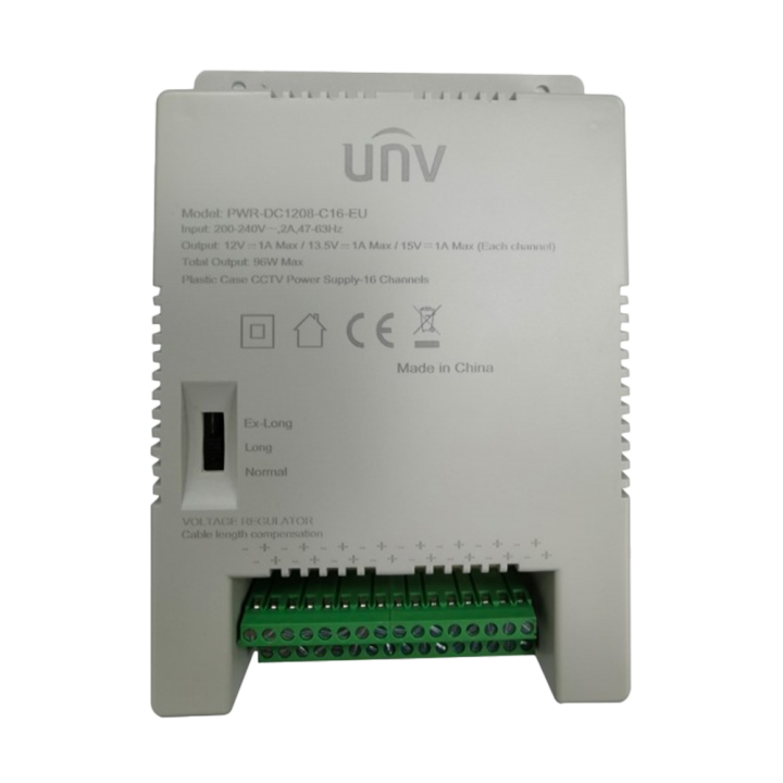 UNIVIEW UV-PWR-DC1208-C16-EU 12V 5A Industrial Power Supply