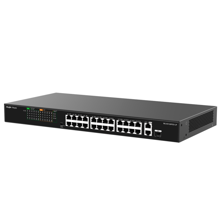 Управляемый коммутатор REYEE RG-ES126FGS-LP, 21-портовый Gigabit PoE+