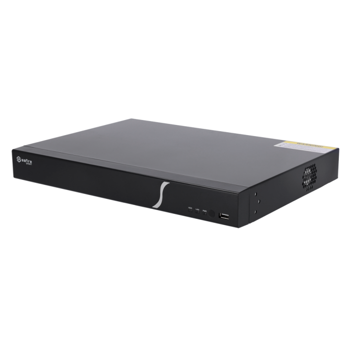 SAFIRE SMART SF-NVR6216-B2 16-kanavainen 8MP PoE NVR -verkkovideotallennin H.265:llä