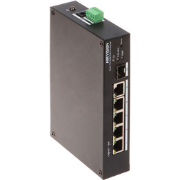 Hikvision DS-3T1306P-SI/HS 100 Mbps āra PoE slēdzis 6 porti