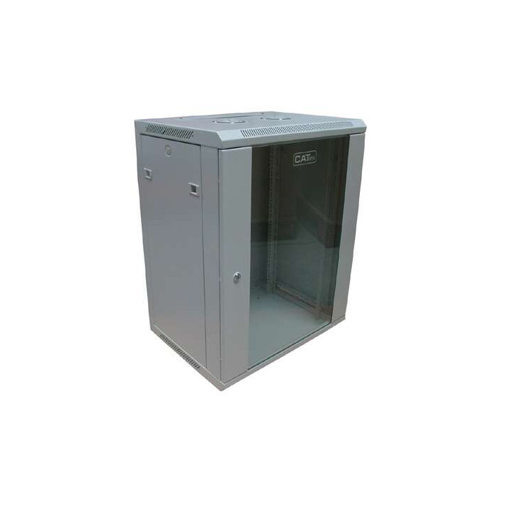 CATlink / Digitus 19" 12U 600x600 dviejų sekcijų sieninė tinklo spinta (RAL 7035)
