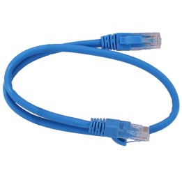 SAFIRE UTP6-H-05B Cat6 U/UTP Patch Cable 0.5m Blue