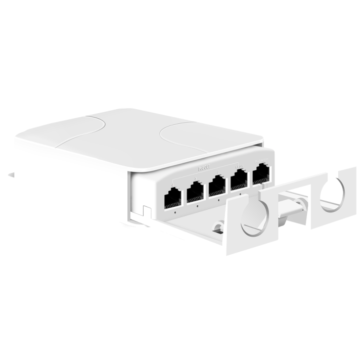Расширитель PoE POEXT-4FE-OUT, 4 порта, 10/100Mbps, наружный монтаж