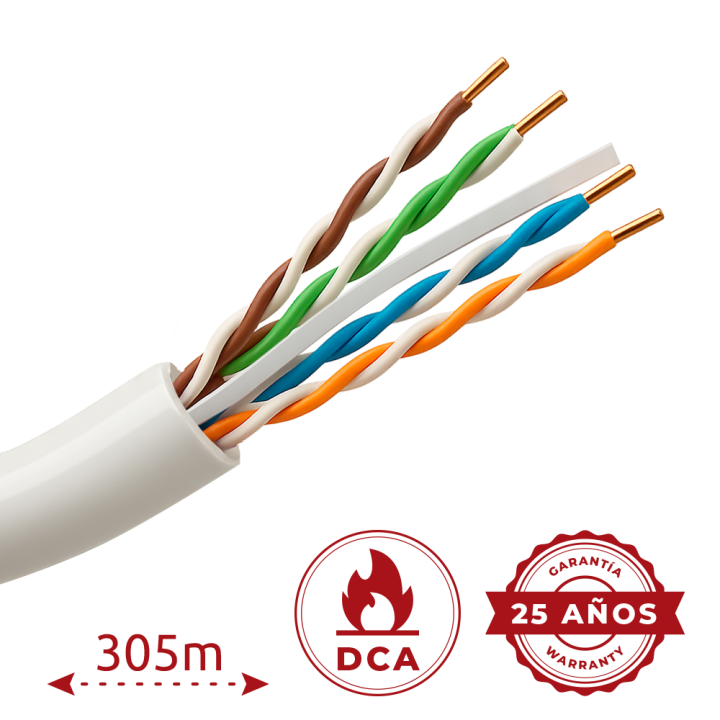 SAFIRE UTP6-305-BC-H-Dca Cat6 U/UTP Bulk Cable 305m