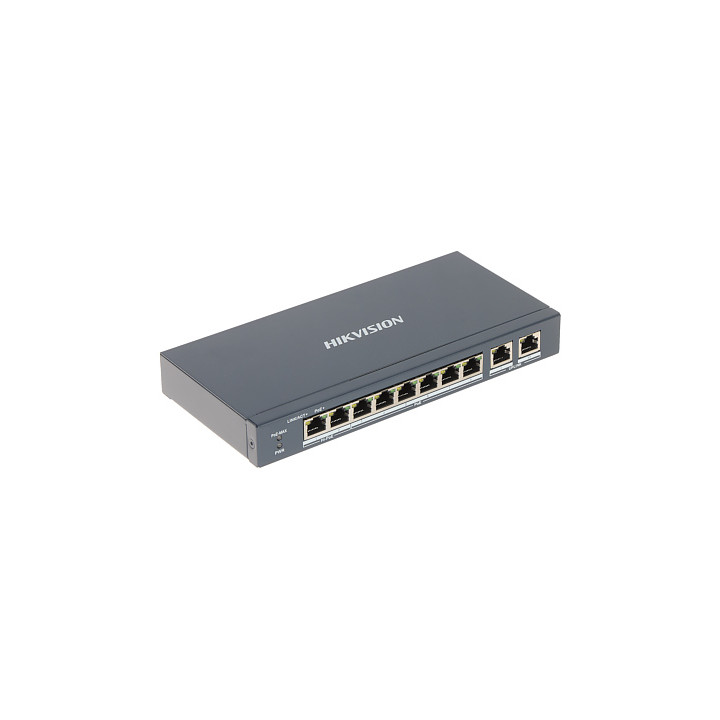 Hikvision DS-3E1310HP-EI 8 pordiga PoE lüliti