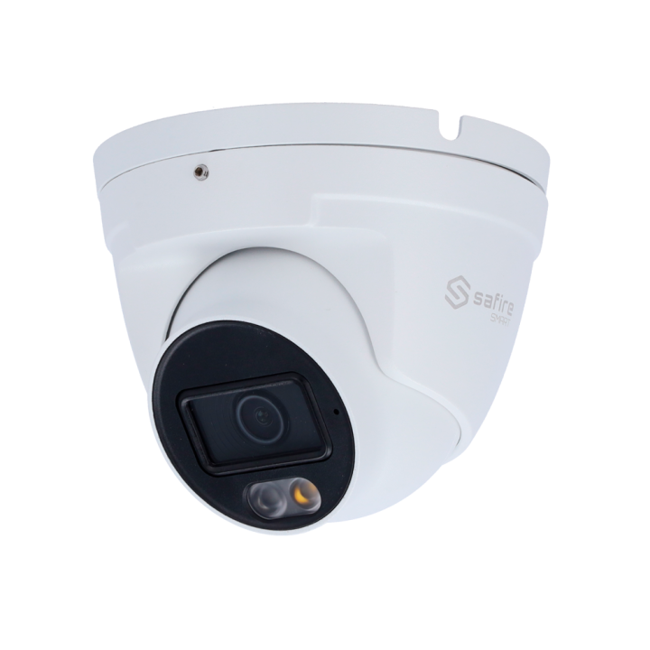 SAFIRE SMART SF-IPT020A-8B1-DL 8MP Turret IP Camera with PoE, Wi-Fi, Dual Illumination