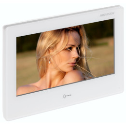 Hikvision DS-KH9310-WTE1(B) 7" viedokameras iekštelpu panelis ar Wi-Fi un PoE