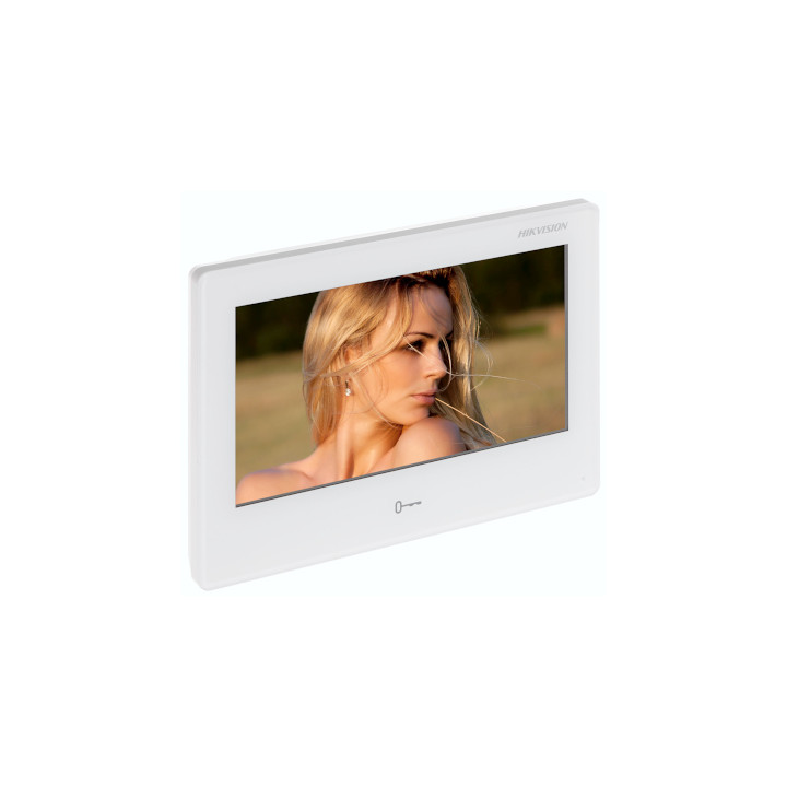 Hikvision DS-KH9310-WTE1(B) 7" viedokameras iekštelpu panelis ar Wi-Fi un PoE