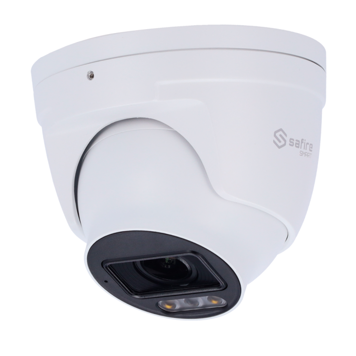 SAFIRE SMART SF-IPT511ZA-6E1-DL 6MP Turret IP Camera with PoE, Wi-Fi, IP67, Dual Illumination