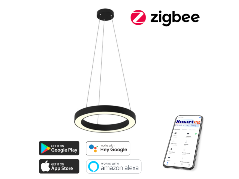 Viedā šūnu lampa 60cm 52W melna (Zigbee)