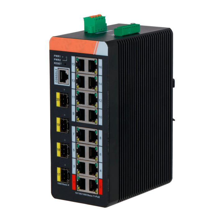 Коммутатор PoE Gigabit X-SECURITY XS-SWI2016HIPOE-MGF-240 DIN, управляемый, 11 портов, 240W