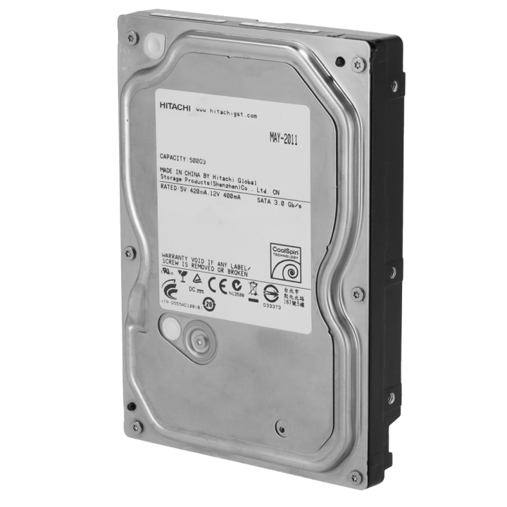 SEAGATE HD500G-S-KUISTETTU 500 Gt:n SATA-kiintolevy – kunnostettu valvontaa ja säilytystä varten