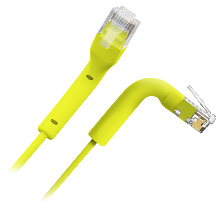 SAFIRE UTP6A-FLEX-3Y Cat6a U/UTP Patch Cable, 3m, Yellow