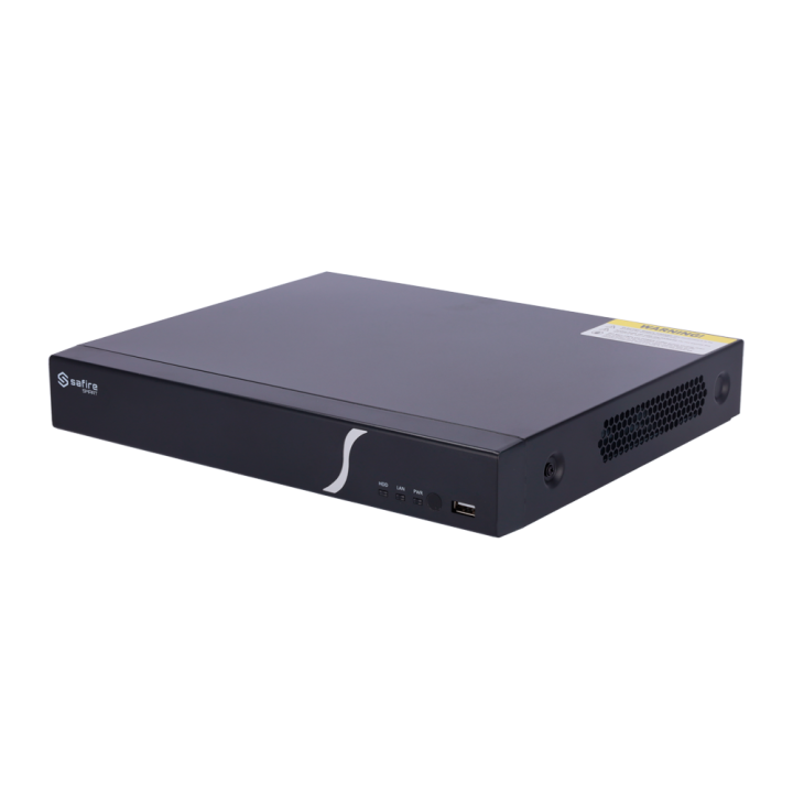 Видеорегистратор SAFIRE SMART SF-NVR3108-8P-B1, 8 каналов PoE NVR, 8MP 4K