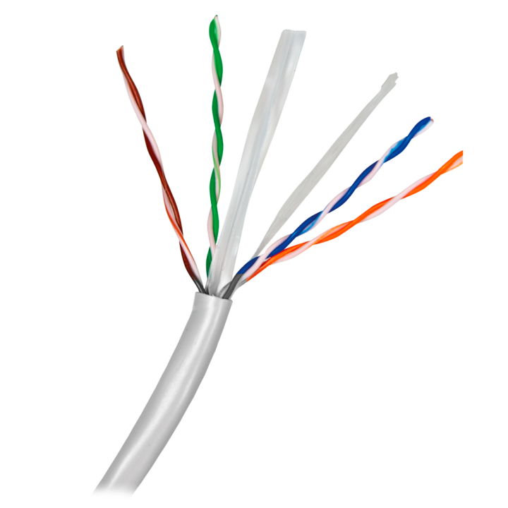 SAFIRE SF-UTP6-100-23AWG-G Cat6 U/UTP Bulk Cable 100m Grey