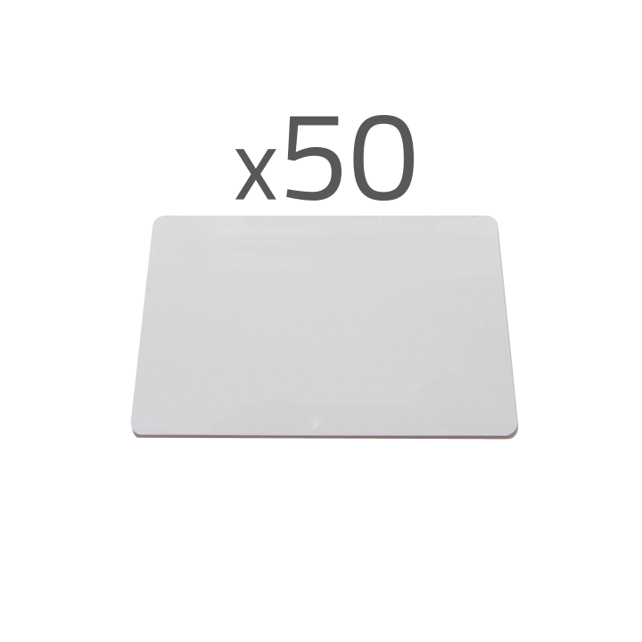 CARDCUBE MF-CARD-50P MIFARE Classic 13,56 MHz RFID-kaardi 50-pakk – juurdepääsukontroll ja ID-kaardid