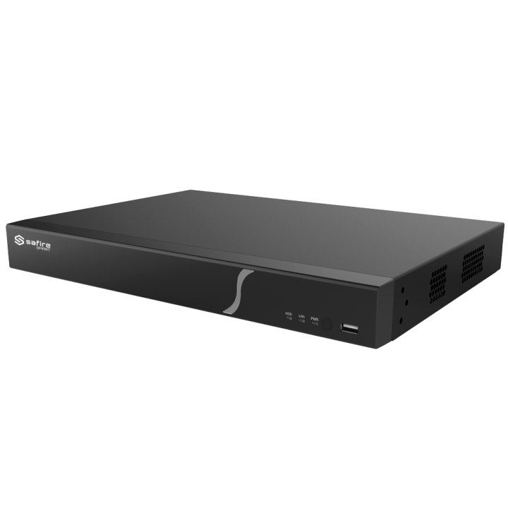 SAFIRE SMART SF-NVR8216A-16P-B2 16 kanalų PoE NVR, 12 MP, 16 PoE prievadų