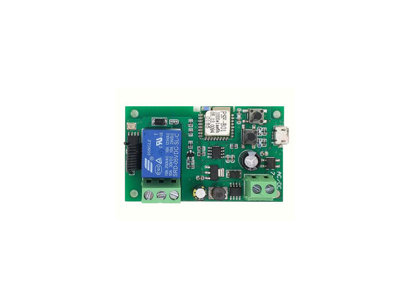 Sonoff DC 5-32V WiFi+RF433 MHz Beznapięciowy z RF