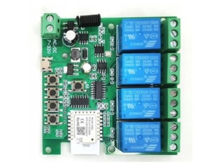 4CH DC 5-32V bezsprieguma ZigBee + RF kontrolieris