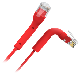 SAFIRE UTP6A-FLEX-03R Cat6a U/UTP Patch Cable (3 m, Red)