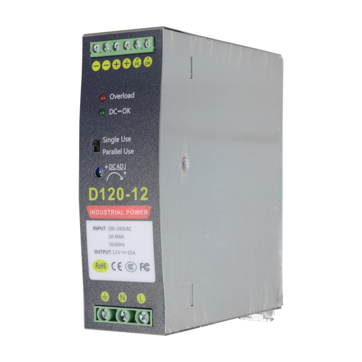 MARCA BLANCA DC12V10A-DIN DIN-rail Power Supply 12V 10A 120W