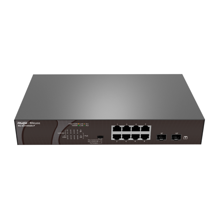 REYEE RG-ES110GDS-P 5-Port Gigabit Managed PoE Switch