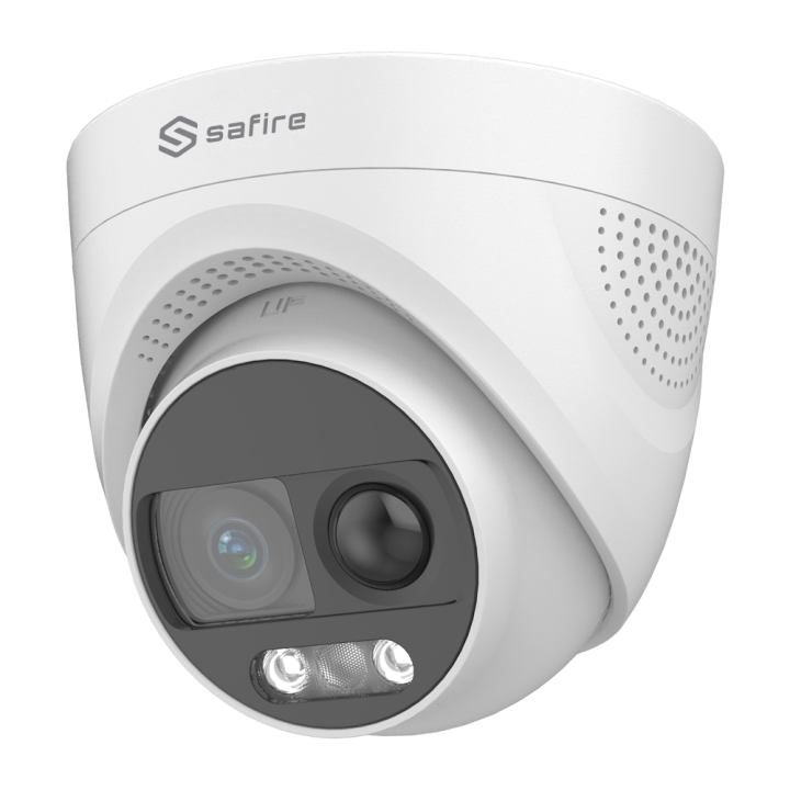 SAFIRE SF-T943-PIRS-2E4N1 2MP IP67 Turret IP/PoE Camera with WDR 120dB, 2.8mm Lens, 20m IR