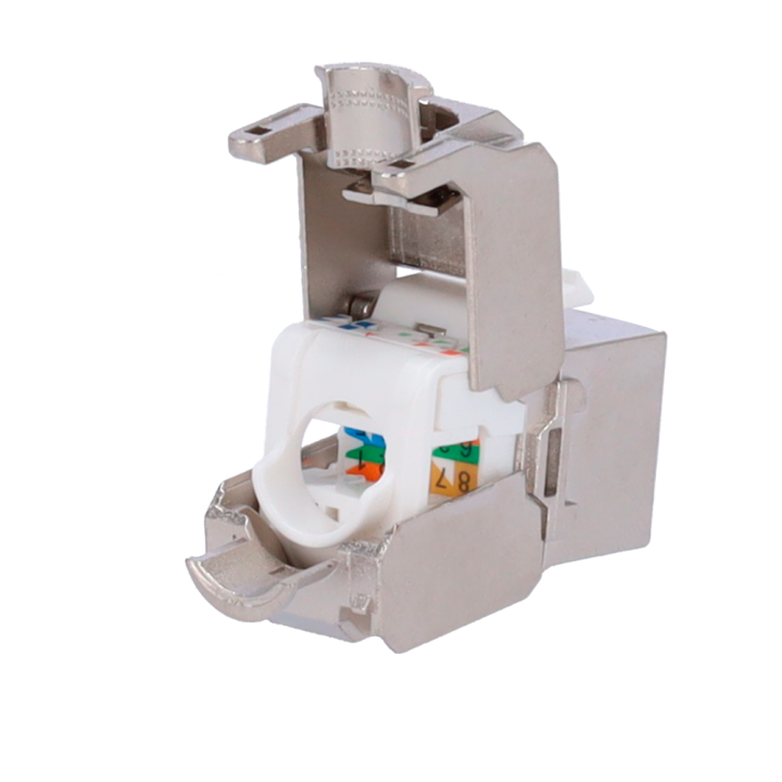 KS6A-FTP-TL180 MARCA BLANCA Cat6a RJ45 FTP Male Connector