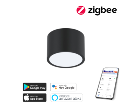 Viedā šūnu lampa 15x15cm 12W melna (Zigbee)