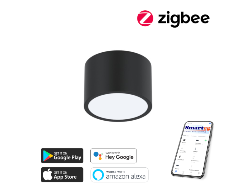 Viedā šūnu lampa 15x15cm 12W melna (Zigbee)