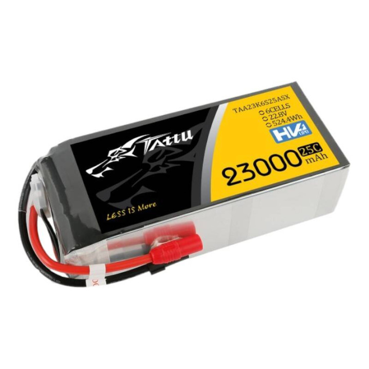 Tattu 23000mAh 22.8V 25C 6S1P Lipo Akkupaketti XT150+AS150