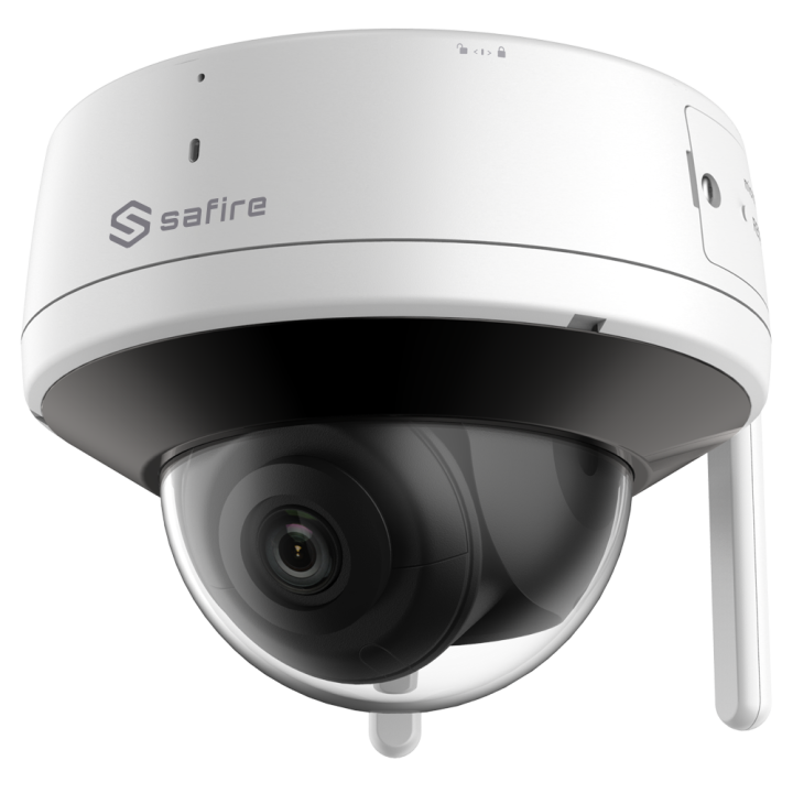 SAFIRE SF-IPD821WA-2PW 2MP Outdoor Dome IP Camera with Wi-Fi, PoE, and IR