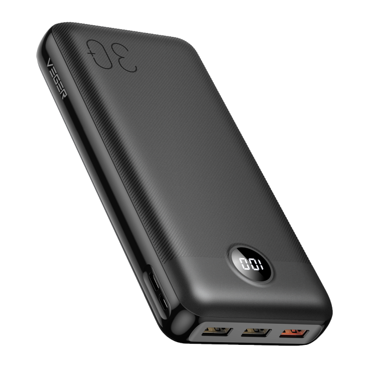 VEGER VG-W3008PD-L30 21000mAh Power Bank Black