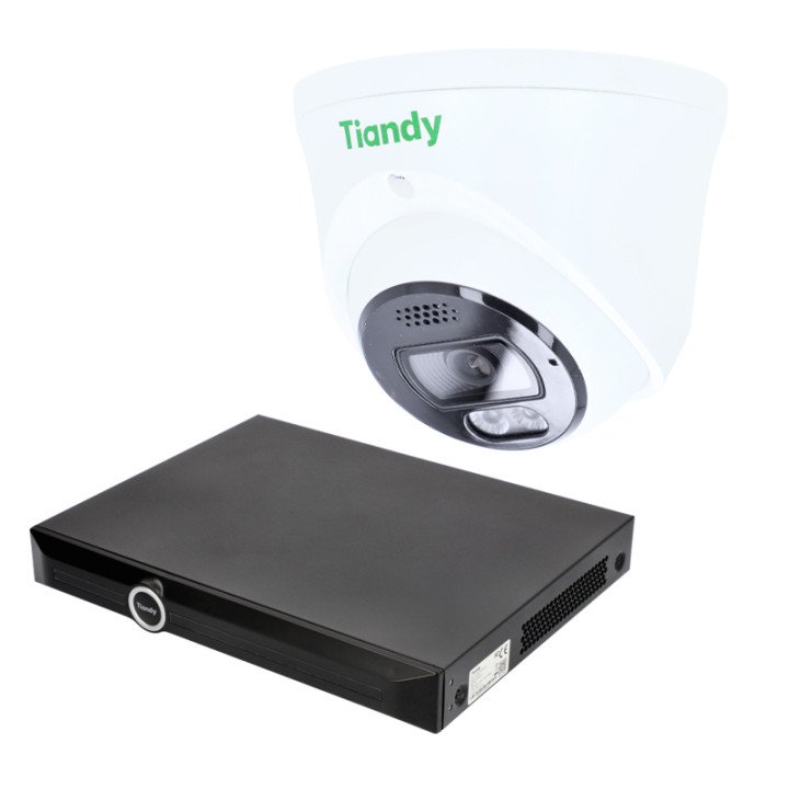 Набор для видеонаблюдения, Tiandy TC-R3210-35XQ-FACE, с распознаванием лиц и обнаружением вторжения
