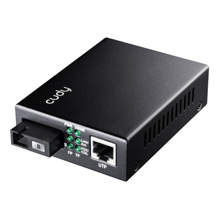 Cudy MC100GSB-40B Gigabit medijos keitiklis SC