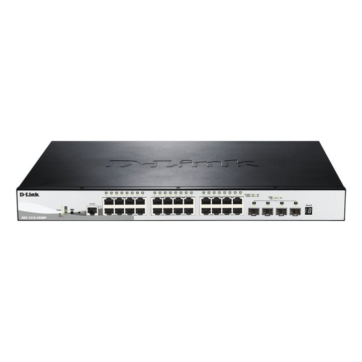 D-Link DGS-1510-28XMP/E 28 prievadų PoE+ jungiklis