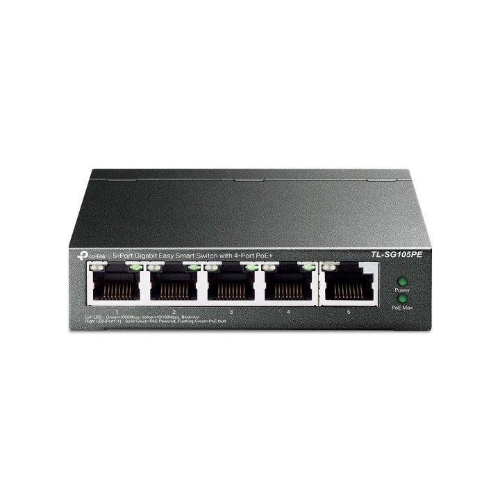 TP-Link TL-SG105PE 5-Port Gigabit Easy Smart Switch with 4-Port PoE+