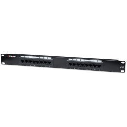 Intellinet ielāpu panelis, Cat5e, UTP, 16 portu, 1U, melns