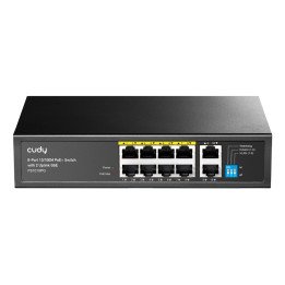 Cudy FS1010PG 8-Port 10/100M PoE+ Switch with 2 Gigabit Uplink Ports 120W Unmanaged