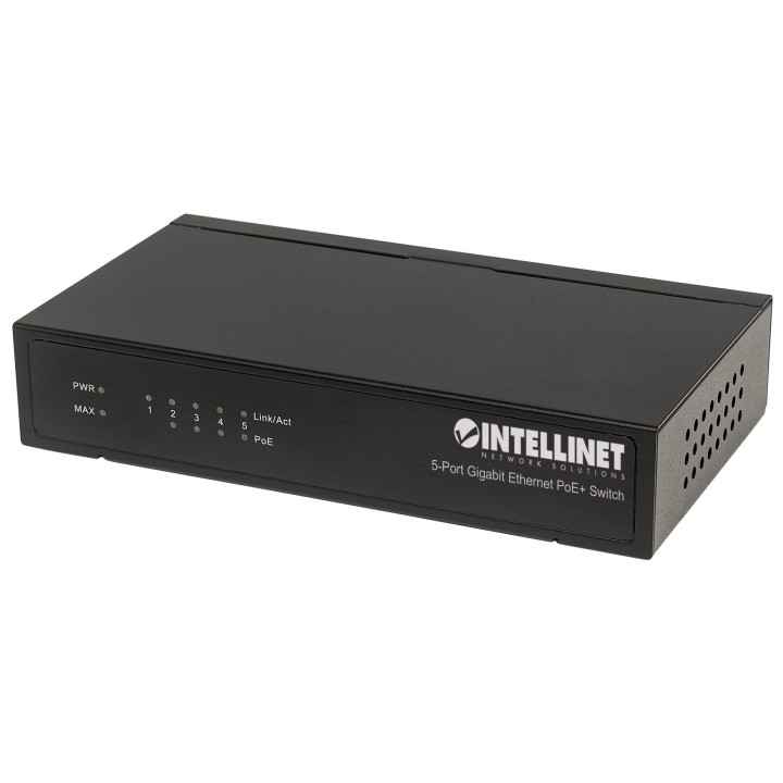 Intellinet 5-Port Gigabit Ethernet PoE+ Switch (561228)