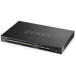 Zyxel XGS4600-32F L3 pārvaldīts slēdzis, 24 portu Gig SFP, 4 divi pers. un 4x 10G SFP+, sakraujami, divi barošanas bloki