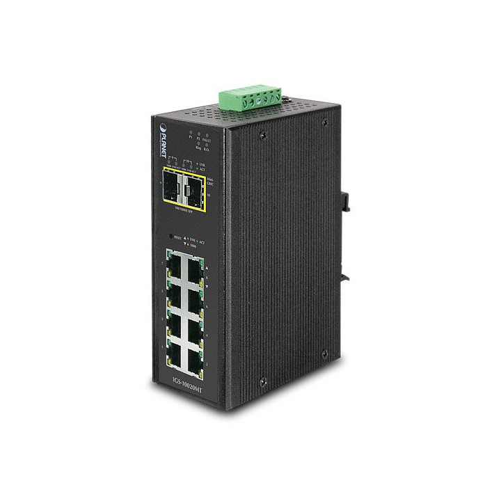 PLANET IGS-10020MT Tööstuslik lüliti 8+2 SFP