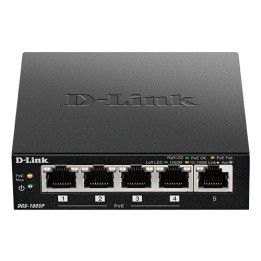 D-Link DGS-1005P/E PoE+ jungiklis 5 prievadai 60W