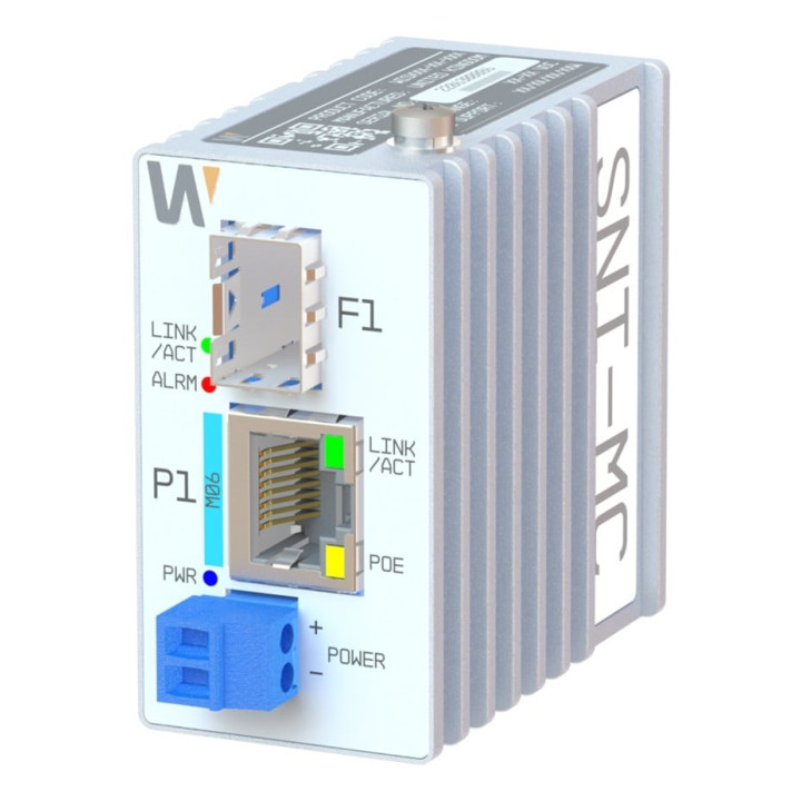 Hanwha Vision SNI-1MC kuituoptiikka lisälaite PoE