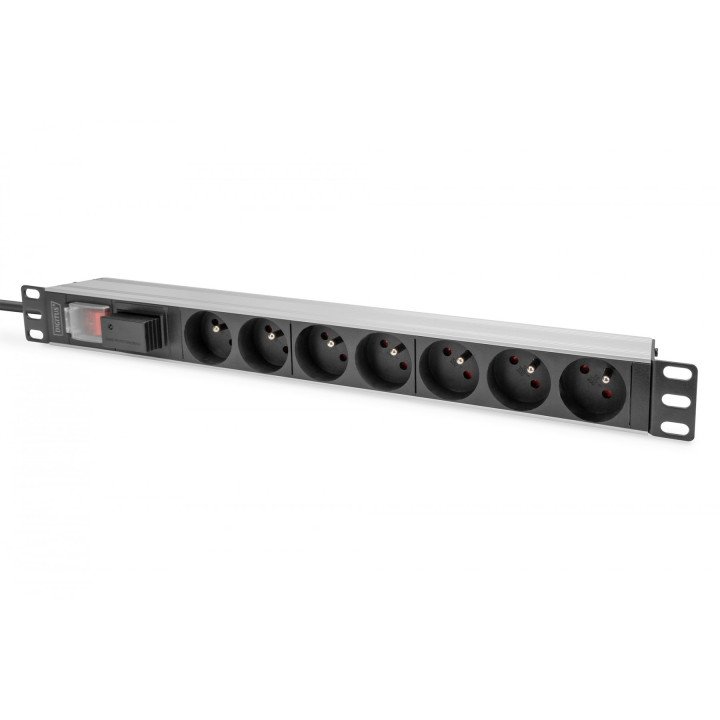 DIGITUS DN-95407-FR 1U PDU 7x CEE 7/5 16A telineeseen