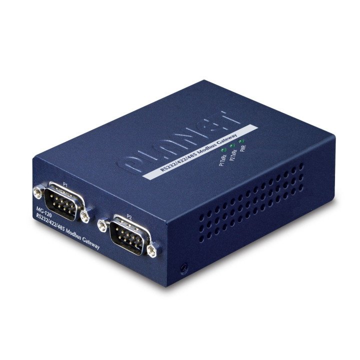 PLANET MG-120 Modbus-yhdyskäytävä 2 porttia RS232/422/485