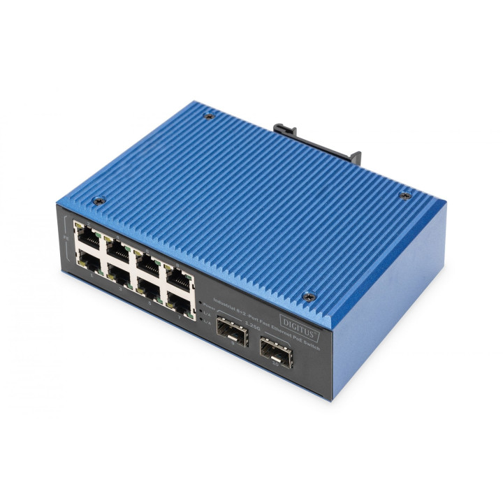 DIGITUS DN-651147 Tööstuslik PoE lüliti 8+2