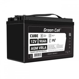 Green Cell AGM12V90AH-J AGM VRLA IP54 12V 90Ah Maintenance-Free Battery
