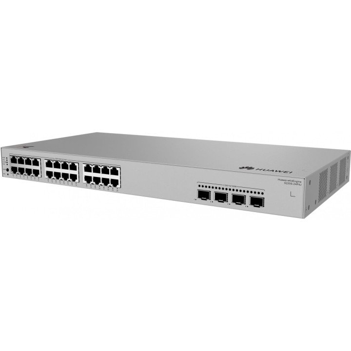 Huawei S220S-24P4J Managed PoE+ Switch (24x Gigabit PoE+ Ports, 4x 2.5GE SFP, 400W PoE Budget)