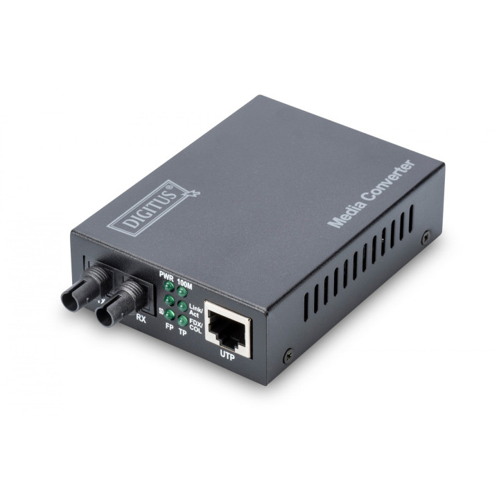 DIGITUS DN-82010-1 Fast Ethernet mediju pārveidotājs, multimode ST, 1310nm, 2km